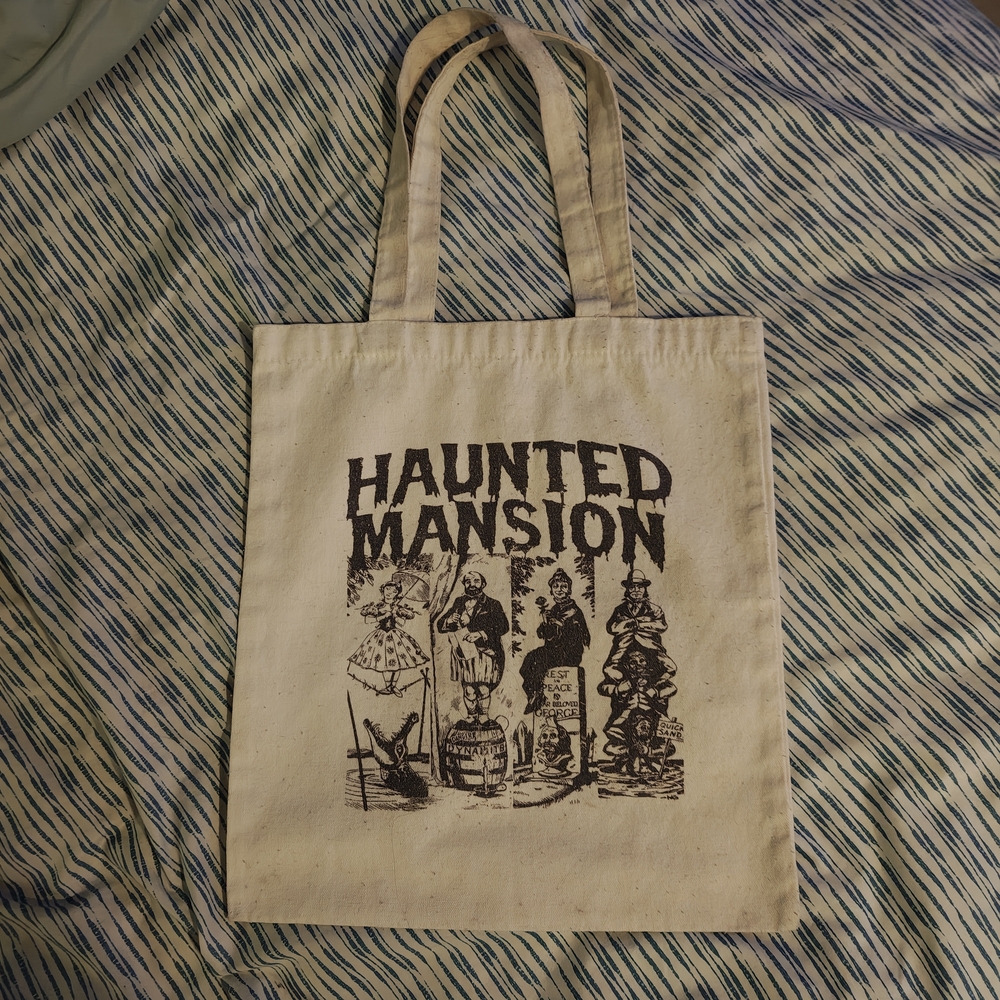 Disneyland Haunted Mansion Canvas Tote Bag